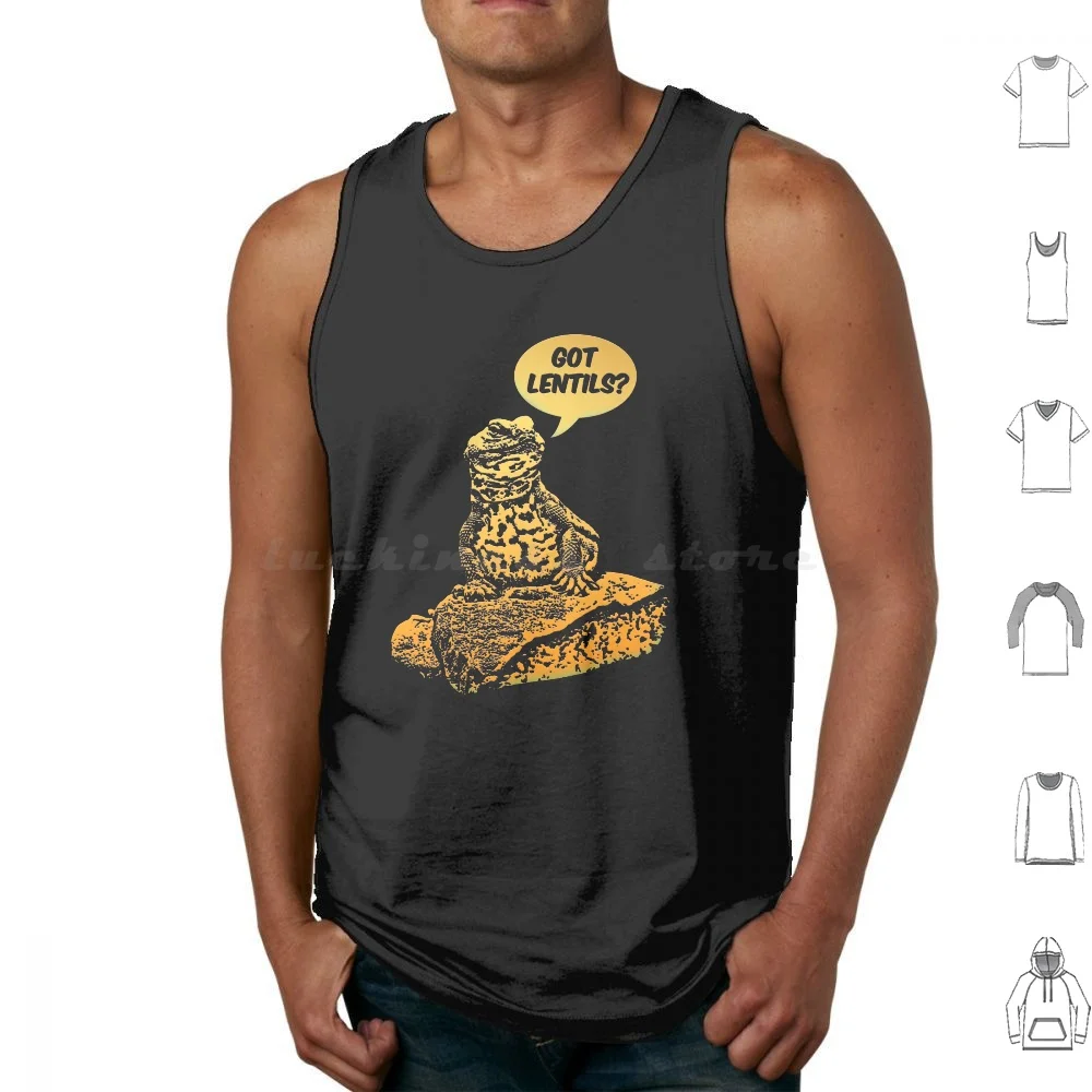 Got Lentils Funny Uromastyx Cute Agama Tank Tops Print Cotton Lentils Idea Uromastyx Tank Agame Mali Reptile Lizard