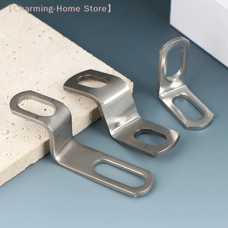 【M】Motorcycle Exhaust Pipe Bracket Z/L-Shaped Stainless Steel Moto Modification Exhausts Pipe Clamps Fixed Bracket Accessory
