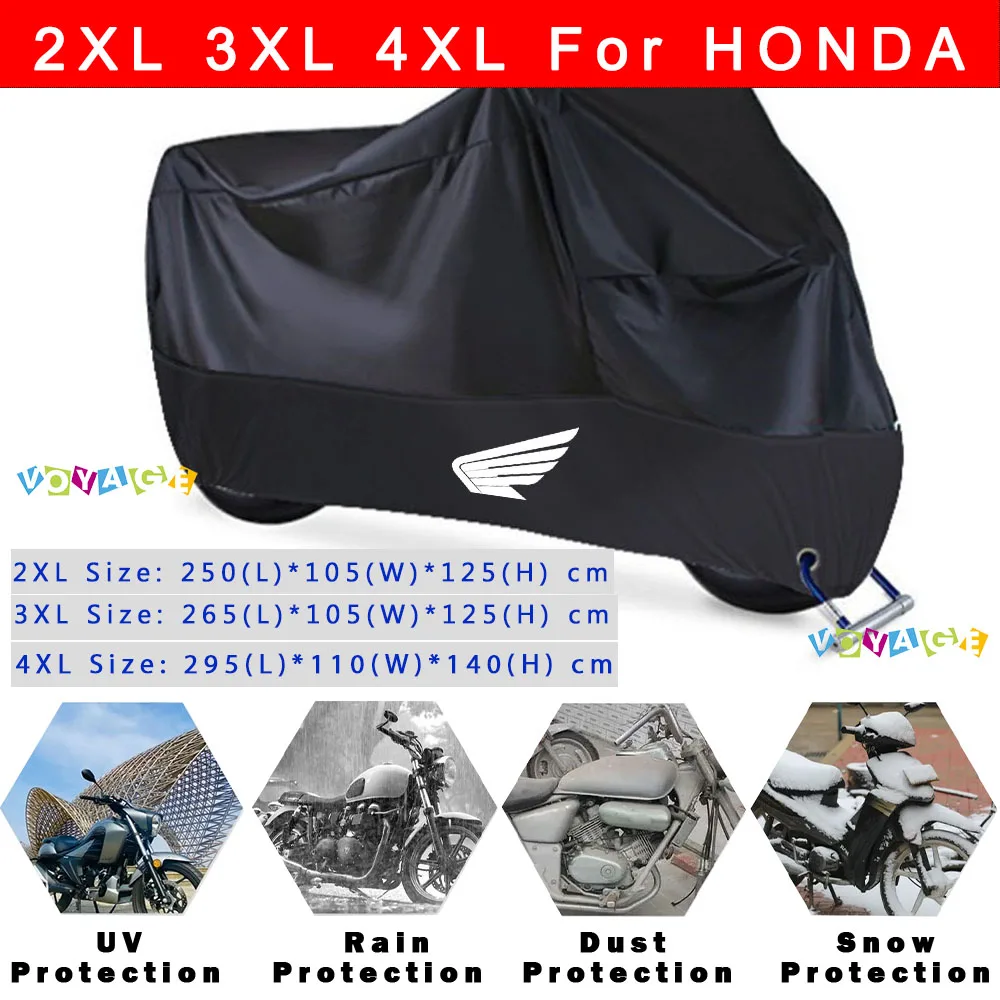 

For HONDA CM1000 CBR CB NSS750 NC750X NT1100 Motorcycle Accessories Waterproof Outdoor Scooter UV Protector Dust Rain Cover