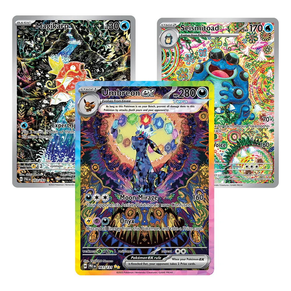 

PKM Proxy Cards English Version Umbreon Seismitoad Magikarp Scarlet & Violet XY Cards Foil PTCG Proxy Cards Game Collection