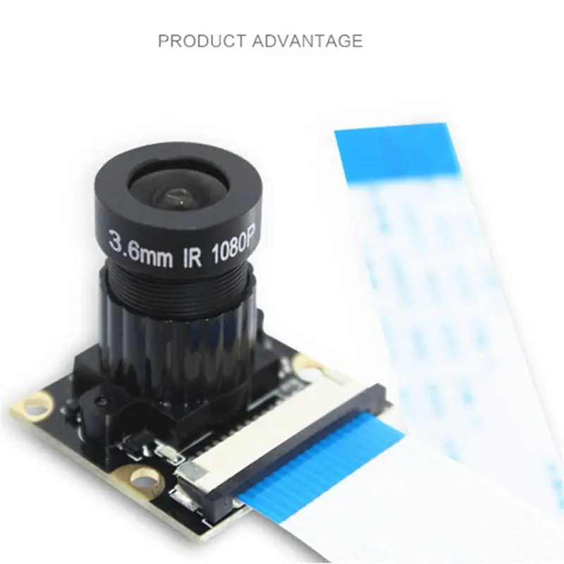 Exquisite-2X Camera Module 1080P 5 Million Pixels 1.8 Aperture 75° Wide Angle OV5647 Chip For Raspberry Pi 2/4/3B+