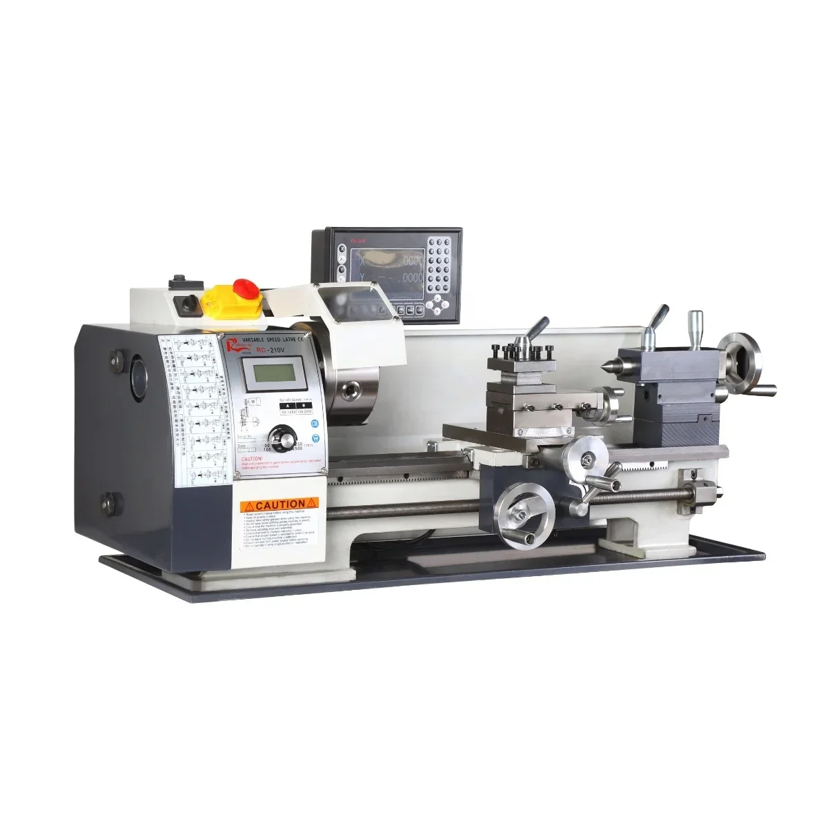 RC-210E-400 Mini Lathe Spindle Through Hole Taper Turning Small Workshop Metal Processing