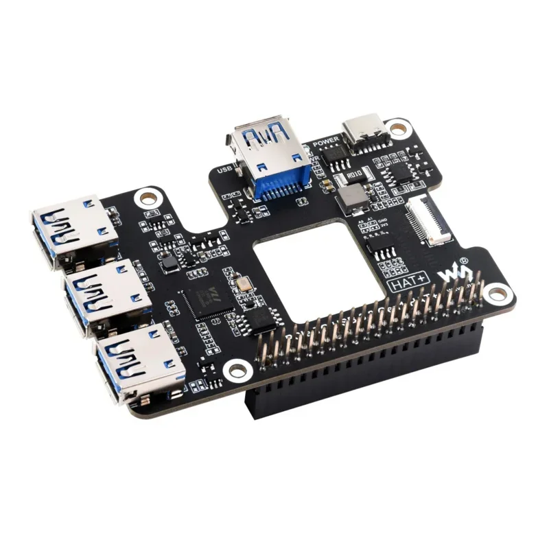 Placa de expansión HUB PCIe a USB 3,0, Kit de inicio HAT para RPI, Raspberry Pi 5, PI5, 2GB, 4GB, 8GB, accesorios de RAM