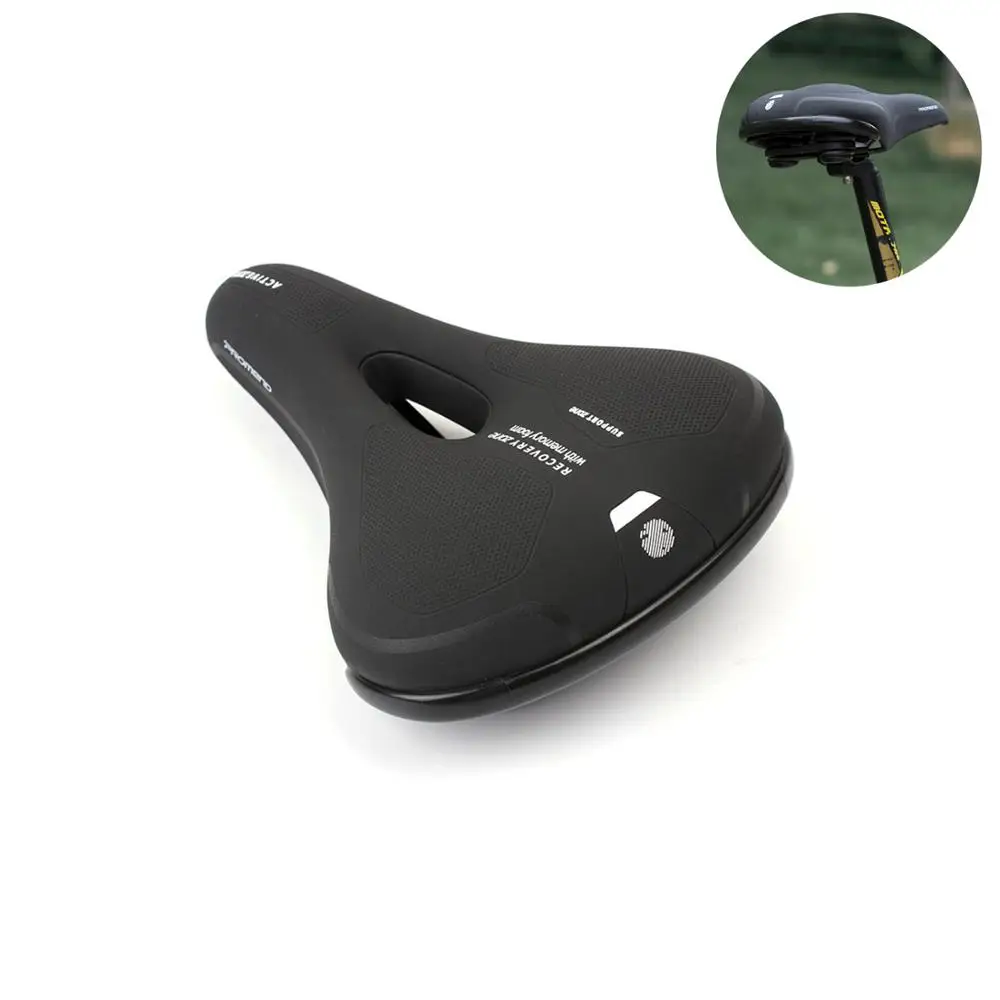 

MTB Road Bike bicycle Memory Foam Saddle Breathable Soft Comfortable PU leather Seat