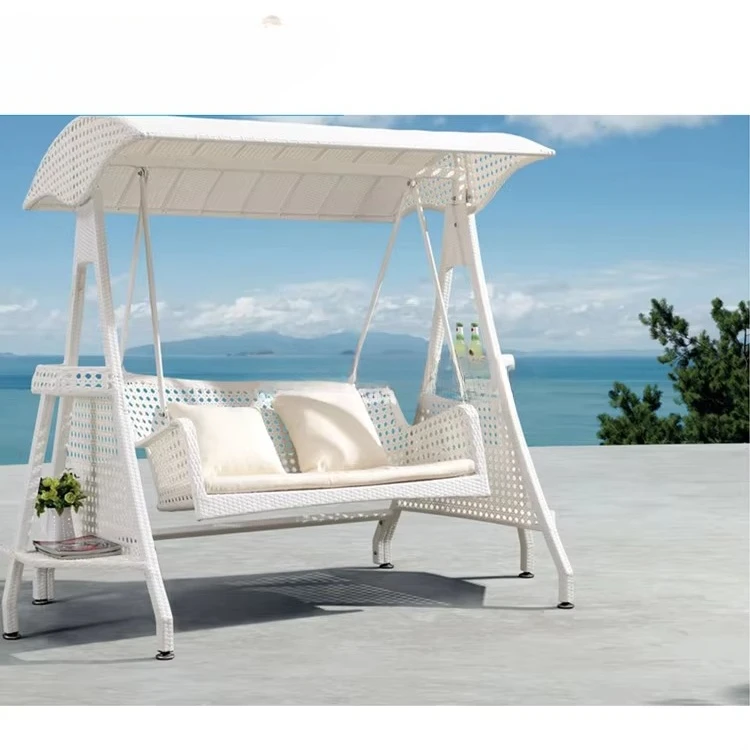 

Приморский пляж, белый полиэтиленовый ротанг, плетеные и алюминиевые стулья-качалки, вилла, открытый сад, патио, подвесной стул, подвесной гамак