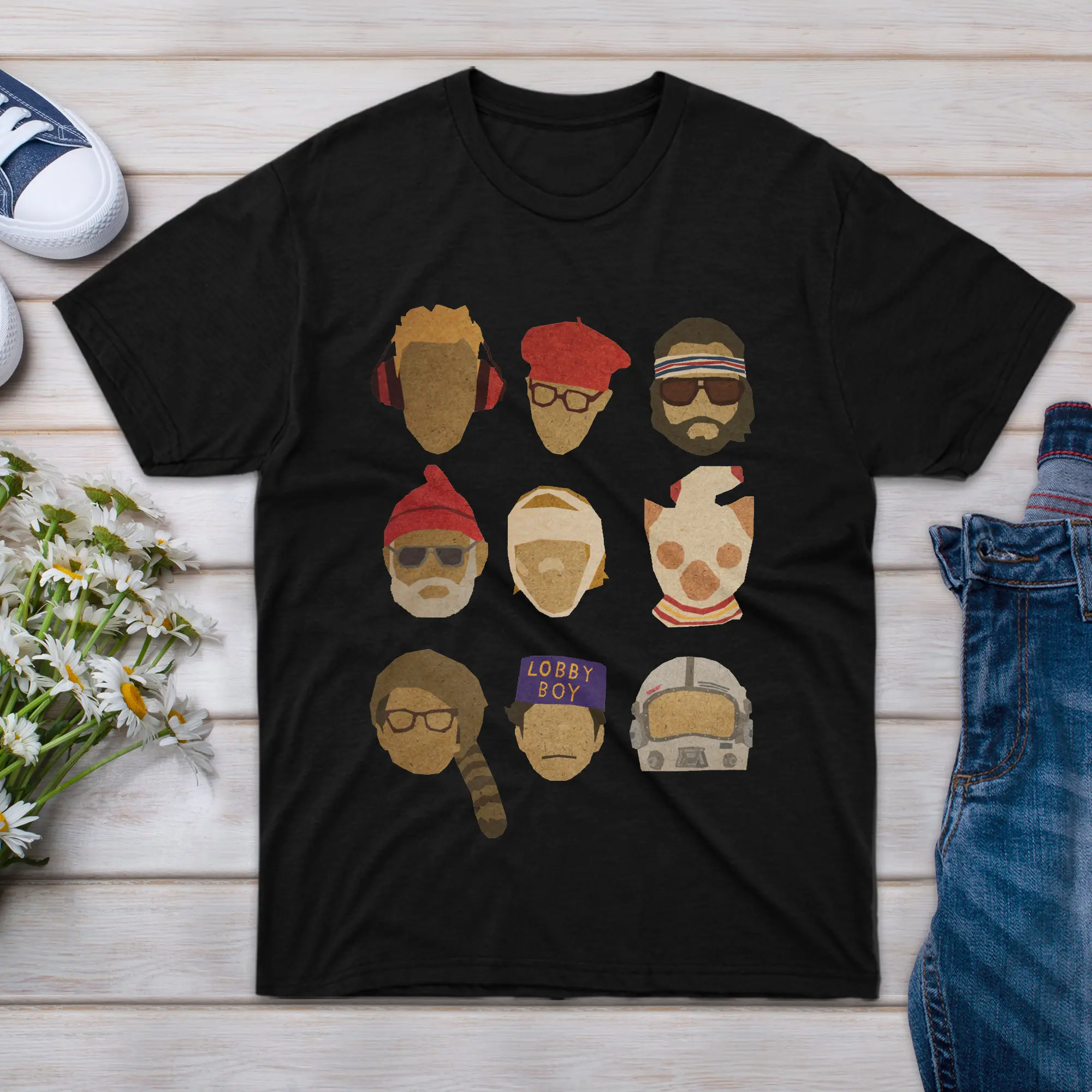 T Shirt Wes Anderson's Women Hats Sleeve Girl Family Boy Novelty Big For Men Friend EvenT Short