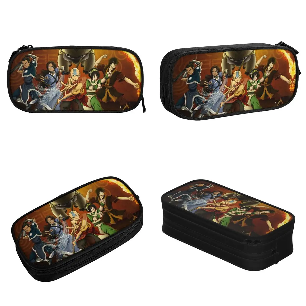 Avatar The Last Airbender Pencil Case, Classic Pen Box Sacos, Estudante, Grande Capacidade, Material Escolar, Bolsa Cosmética