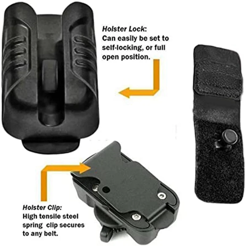 

A59Z-Men's Tool Belt Portable Drill Stand Tool Holster Hammer Recovery Set Self-Locking Quick Pull Belt Holster Clamp Hammer