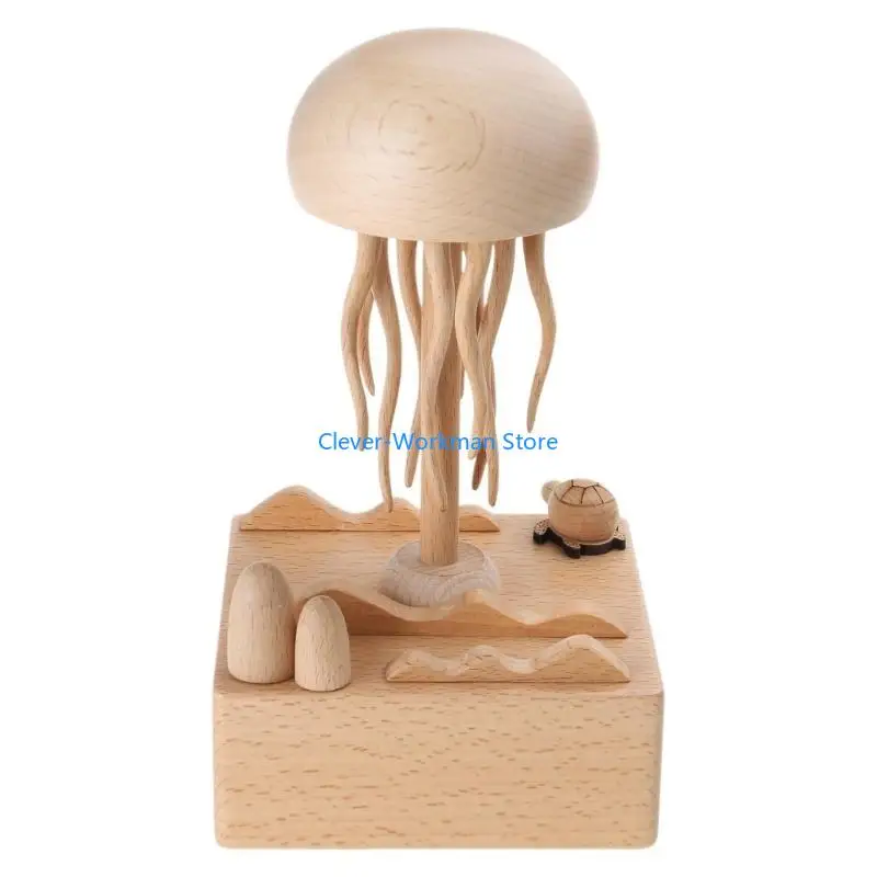 

24TD Valentine's Day Jellyfish Music Box Mesmerizing Underwater Designs