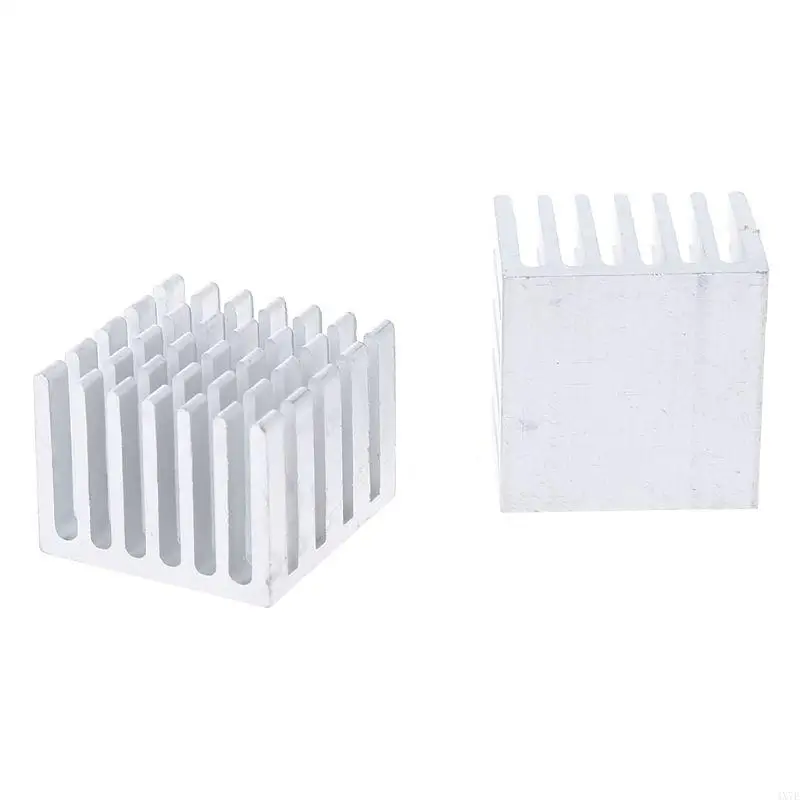 4X7E CPU IC Chip Radiator Aluminum Heatsinks 20x20x15mm DIY Cooling Heatsink Set of 5