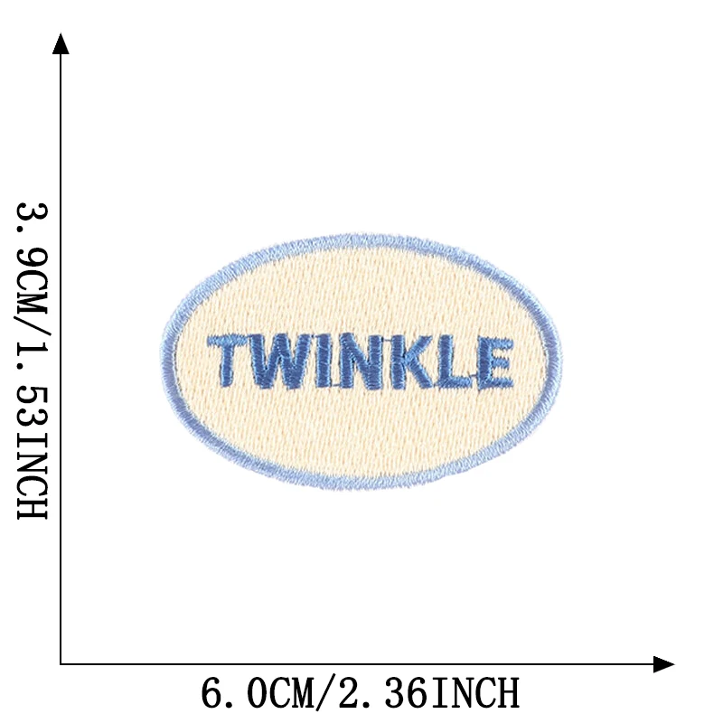 Brief niedlichen kleinen Eisen auf Patches für Kleidung gestickte Aufkleber Naszywka DIY Thermo kleber Kinder Baby Stoff Nähen Parches – Detail 7