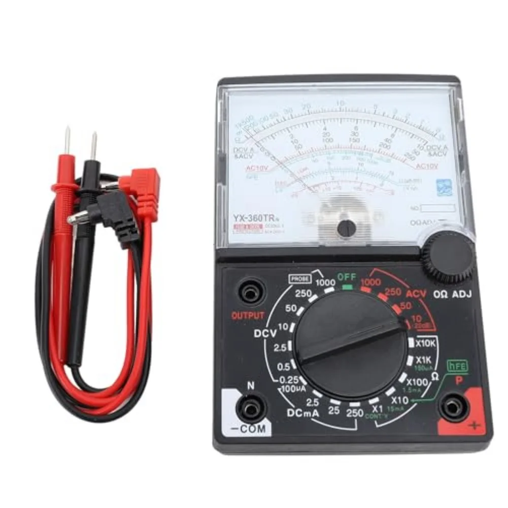 1 Set Pointer Type Multimeter High Accuracy YX360TRn Analog Multimeter For Electrical Repair Learning