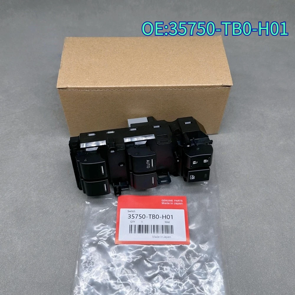 High quality New For 35750-TB0-H01 Power Master Window Switch Driver Side for 2008-2012 Hondaa Accord EX-L EX LX HFP Sedan