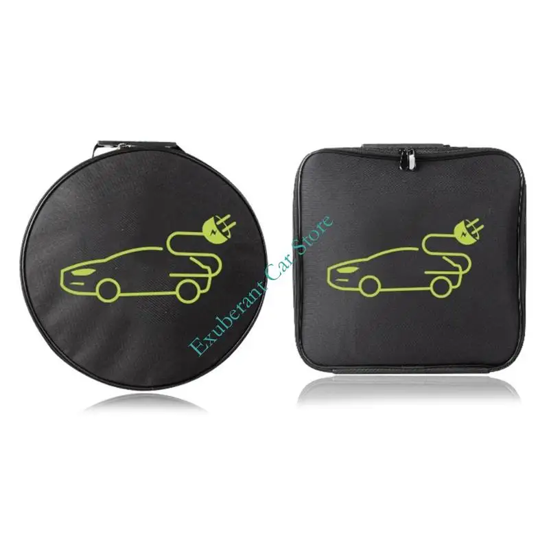 

Waterproof Charging Cable Storage With Shockproof Layer And Zipper Closure Electric Car Bag