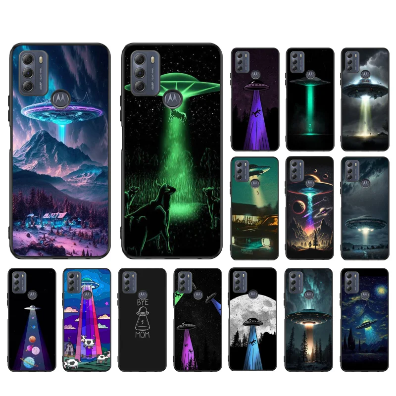

UFO Ship Phone Case For Moto G84 G04 G22 G31 G32 G42 G52 G10 G20 G30 G60 G13 G14 G50 G100 G73 G23