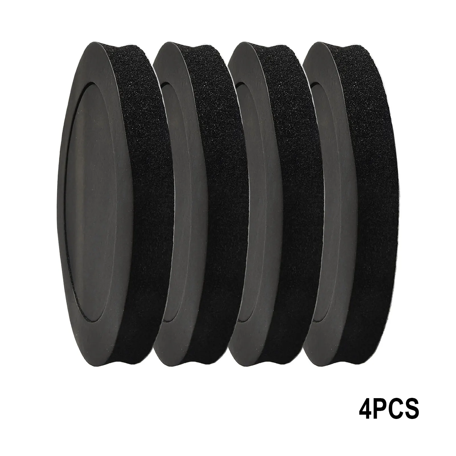 Black Car Speaker Soundproof Rings Speaker Vibration Reducers Perfect Fit Black Soundproof Foam Improve Sound Quality