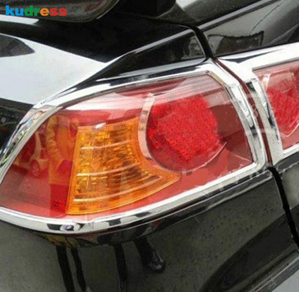 For Mitsubishi Lancer Lancer X Lancer Evo 2010 2011 2012 2013 Chrome Rear Tail Light Lamp Cover Trim Car Taillight Bezel Trims