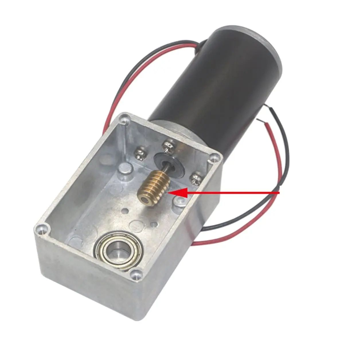 5840-31ZY Worm Gear Motor Gears All Steel Pinion Small Modulus Gear Self-Locking,Gear Motor Matching Gears Steel
