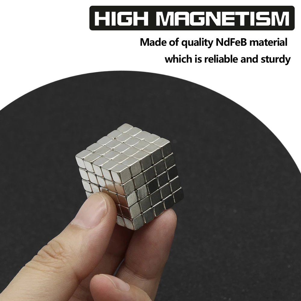 5 ~ 1000 Stuks 5x5x5mm N35 NdFeB Blokmagneet Super Krachtige Neodymium Magneten Sterke Permanente Magnetische imanes Schijf 5*5*5