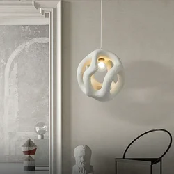 Wabi Sabi Style Pendant Lights Bedroom Dining  Indoor Hanging Lamps Nordic Restaurant Home Decor Chandeliers LED Fixtures