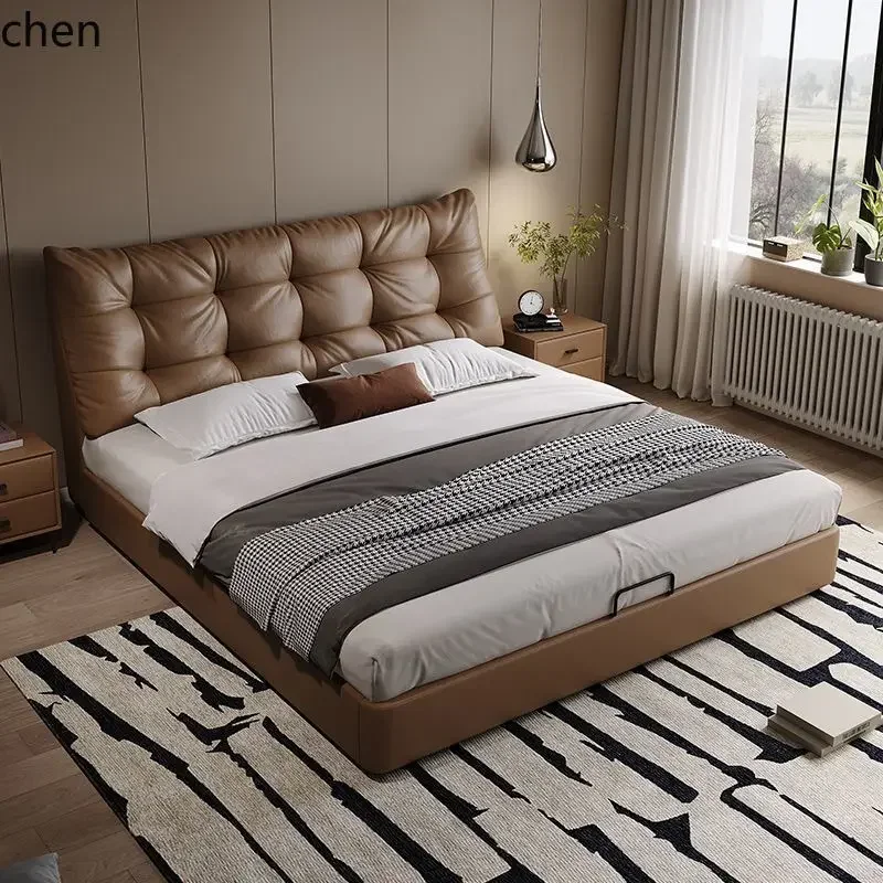 DSA Modern Minimalist Big Black Bear Master Bedroom Double Bed 1.8x 2m Soft Package 1.5m