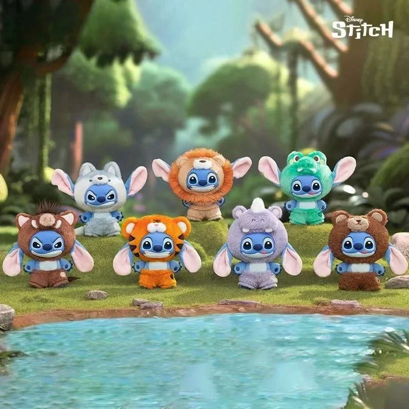 HOT Stitch Wild Animal Series Blind Box Bag Pendant Plush Doll Stitch Mystery Box Toy Surprise Festival Gift for Kids Girlfriend view 5