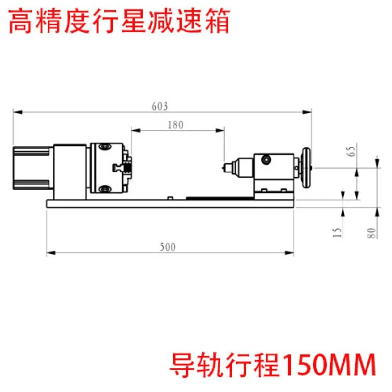 Integrated indexing head, A-axis, rotating axis, CNC indexing head, high-precision planetary reducer, 10:1