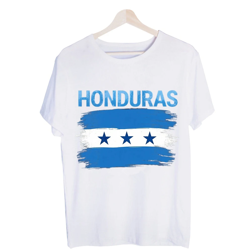 Men's Honduras Flag Graphic Tee, Short Sleeve Crew Neck T-Shirt for Casual Daily Wear and National Pride Outfits