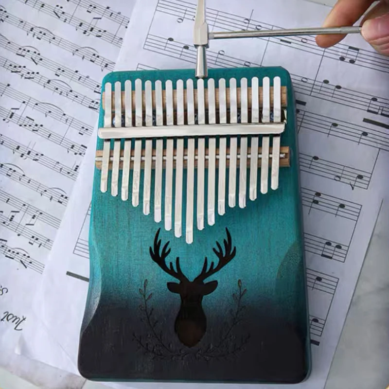 Professional 17 Keys Thumb Piano Kalimba,Body Musical Instruments With Accessories For Adults Kids ,Creative Music Box For Gifts