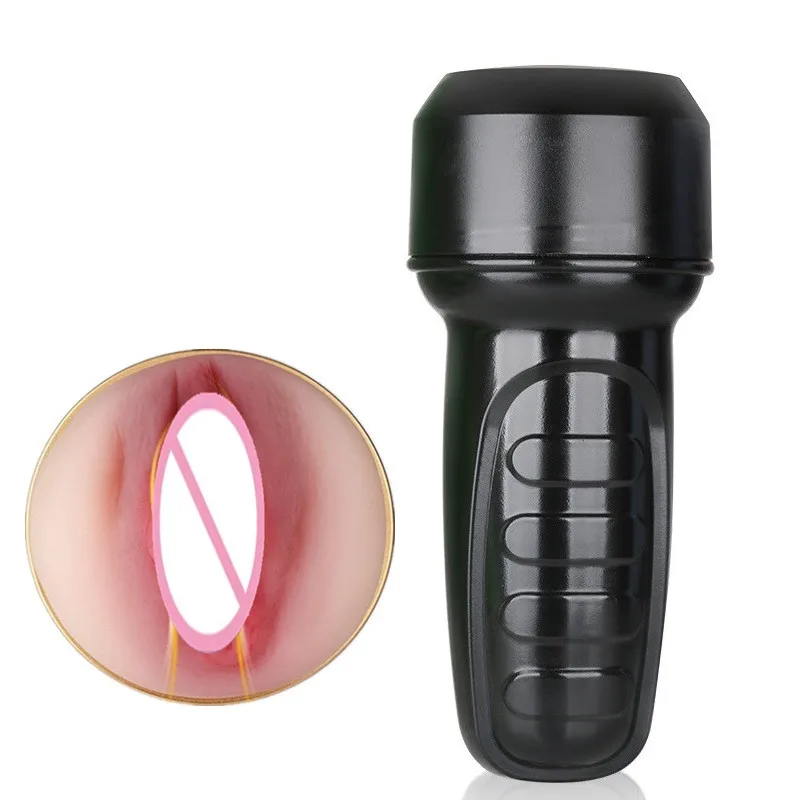 Taza de masturbación masculina con luz Real de carne, juguete sexual para hombres, Vagina Artificial suave y Flexible como la cosa Real, entrenamiento de pene