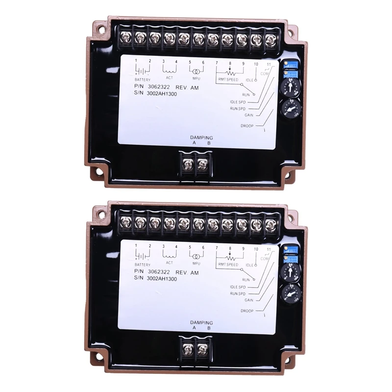 

2X 3062322 Generator Speed Controller Speed Stabilizer Electric Governor Engine Control Circuit Board Module Genset Part