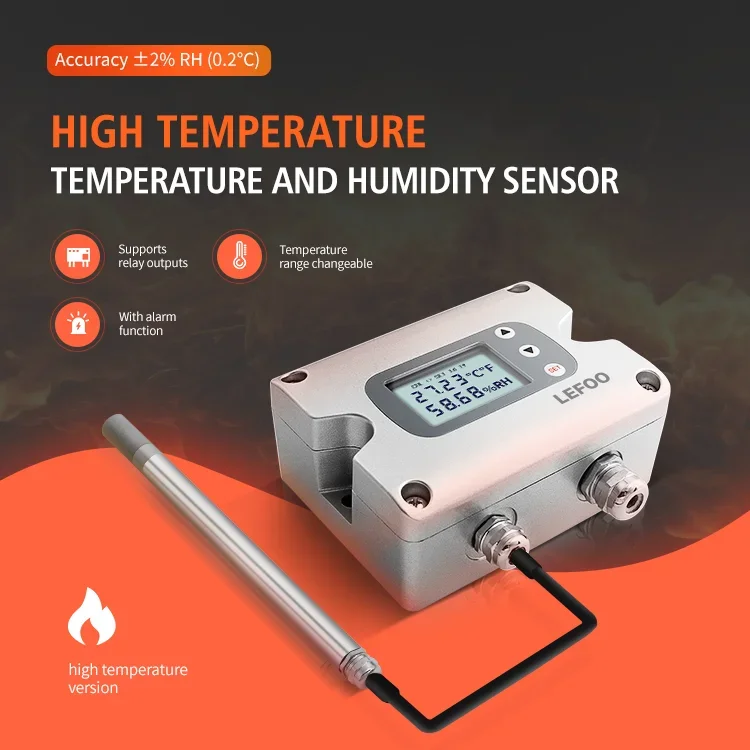 LEFOO Новое поступление rs485/modbus 4-20 мА выход Датчик передатчика высокой температуры и влажности