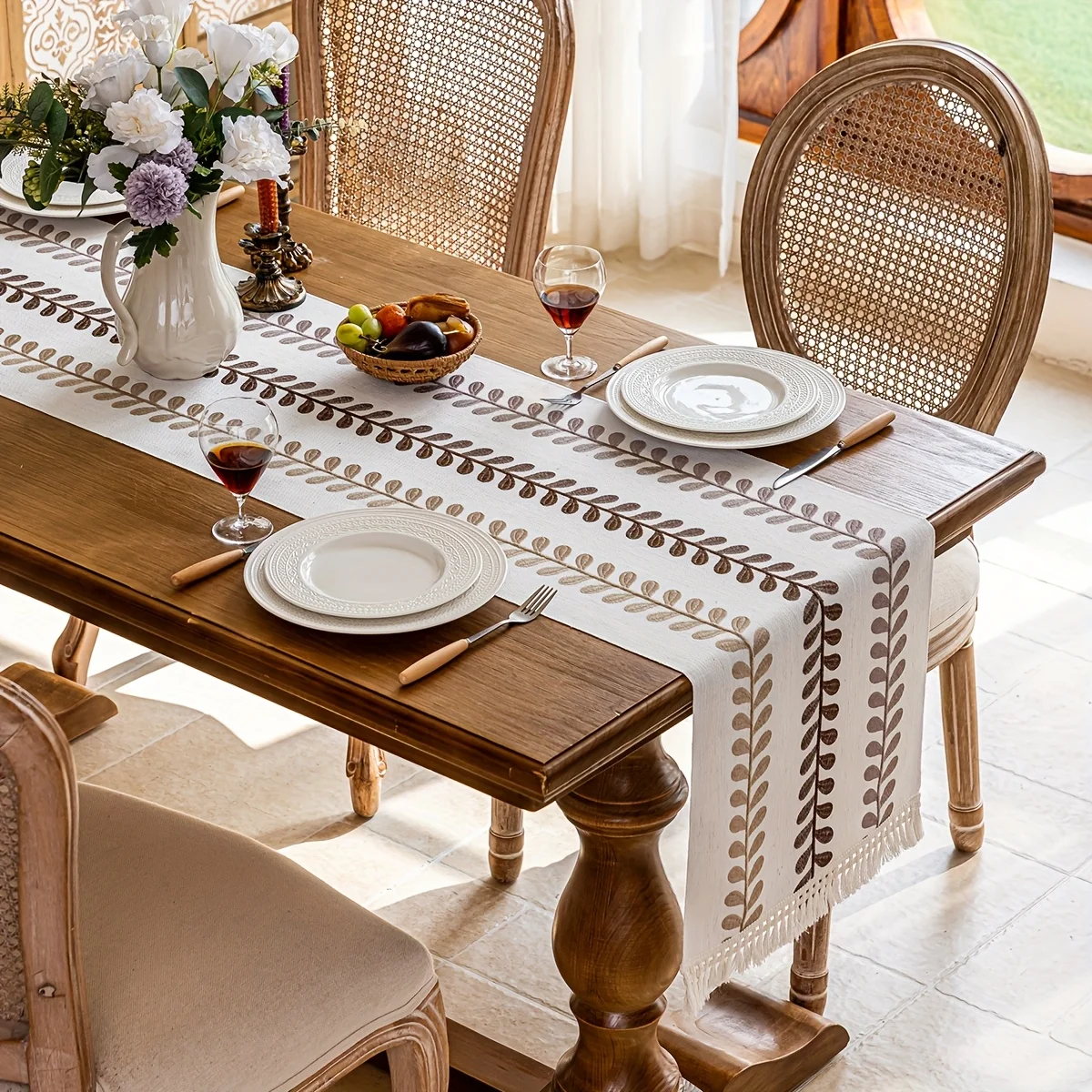 VIKAMA Amerykański bieżnik na – Linen Table Runner recenzja i cena