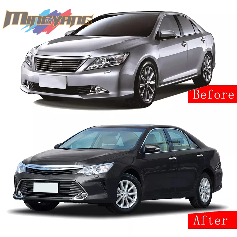 Body kit facelift car bumpers for Toyota Camry 2012 upgrade 2015 conversion bodykit