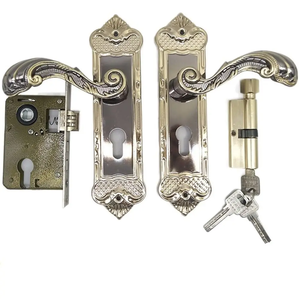 

European Style Bedroom Interior Door Lock Easy Install Universal Security Lock Anti-Theft Gate Lock with 3pcs Keys