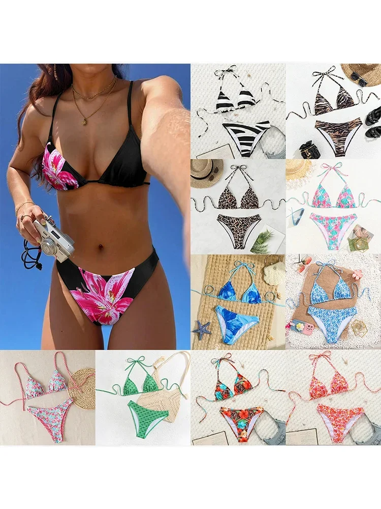 

Новый летний купальник 2026: сексуальное леопардовое бикини на шнуровке, комплект из 2 предметов, женский раздельный купальник для пляжного отдыха