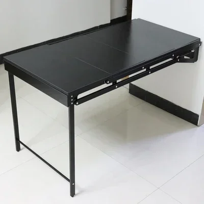Herrajes para muebles, transformador, mesa convertible, estantes de madera, estante y mesa convertibles montados en la pared de diferentes colores