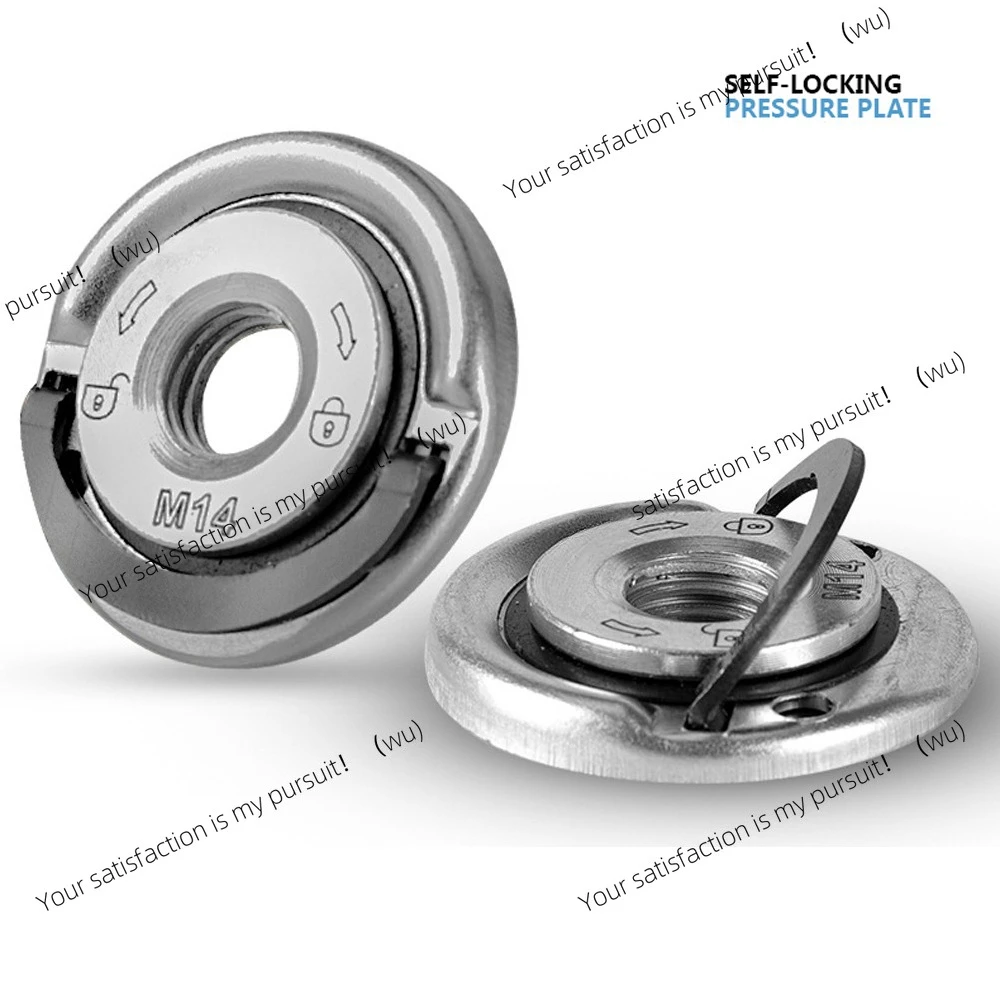 M14 Angle Grinder Quick Release Self-Locking Grinder Pressing Plate Flange Nut Power Chuck for Replacement/Fixing Cutting Discs