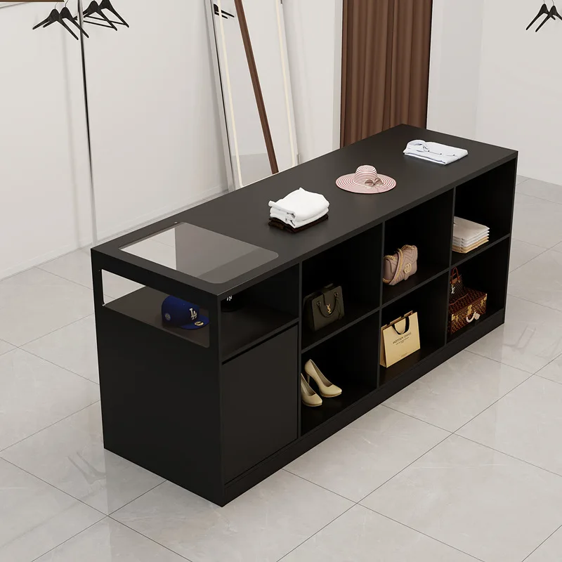 

Clothing Store Glass Zhongdao Flowing Water Platform Women's Ornament Display Table Store Display Taichung Antique Locker