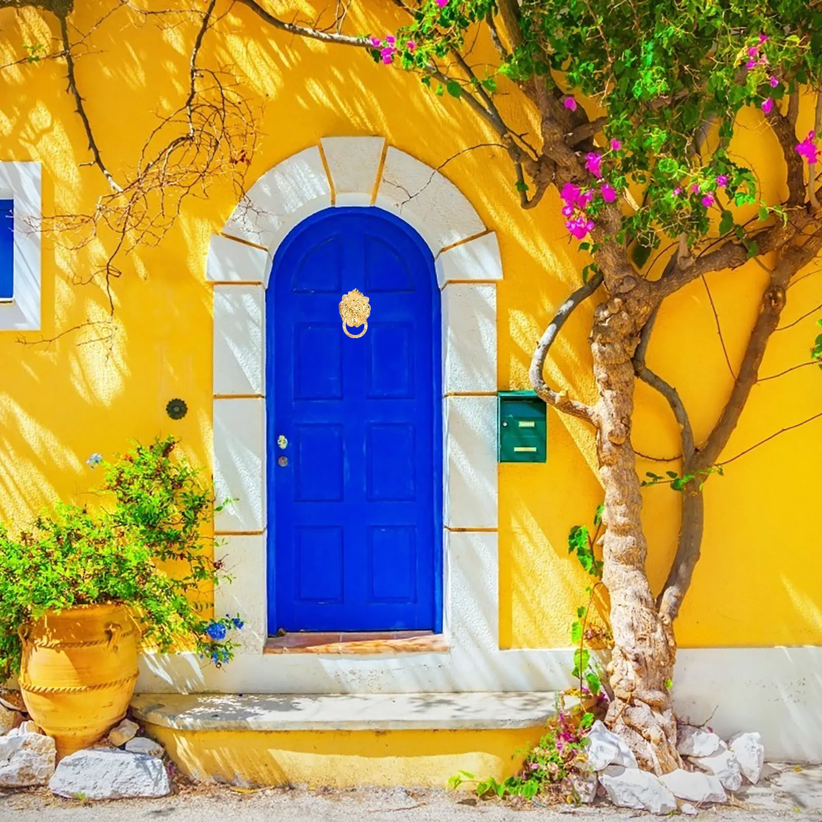 

4Pcs Lion Head Tin Alloy Drawer Pull Single Hole Furniture Knobs Cabinet Door Handles for Home Use Door Knob Drawer Pull