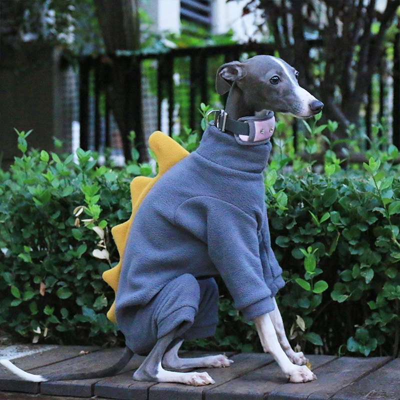 S-3XL Pet Dog Winter Turtleneck Whippet Clothes Polar Fleece Italian Greyhound Coat Gree Dog Bedlington Small Medium Dogs Jacket_voghion.com