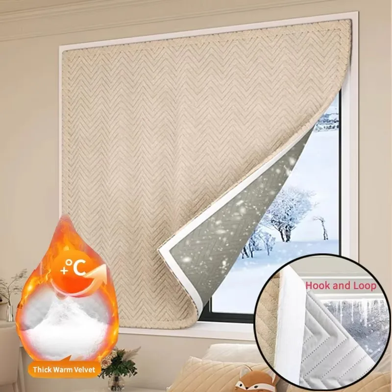 

Thermal Insulated Window Cover for Winter – Energy Saving, Cold Resistant Indoor Curtain, Temperature Control Heat Retention Pan