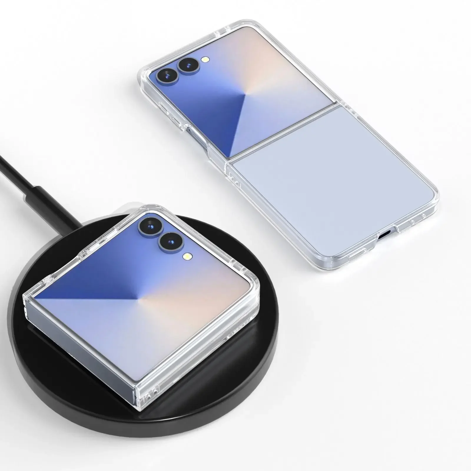 

Case For Samsung Galaxy Z Flip 7 FE Case Transparent Hard Shell For Samsung Galaxy Z Flip 7 FE Hard Phone Cover Funda Capa