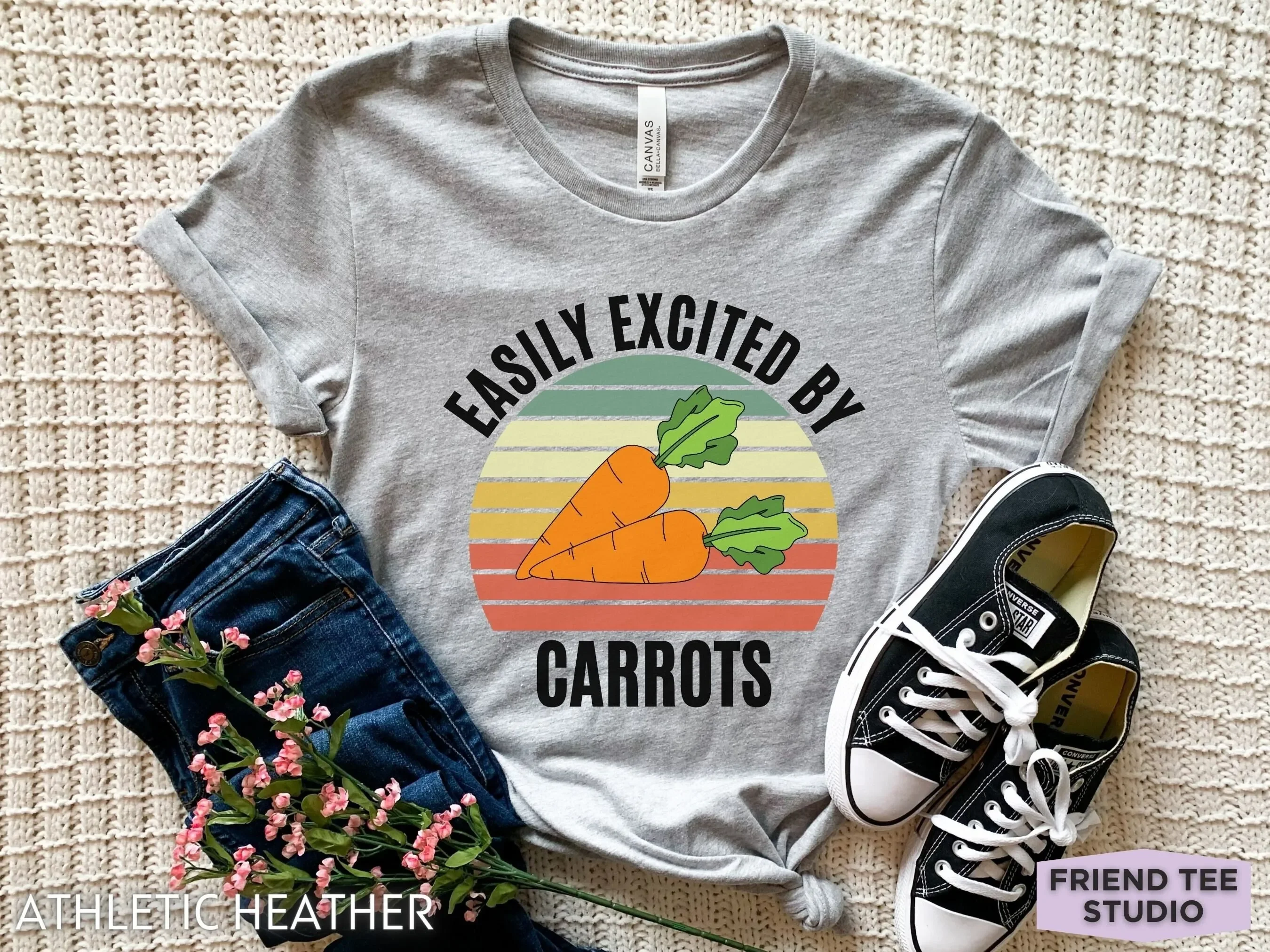 CarroT T Shirt s Girls Farmer Kids Retro Vegetable
