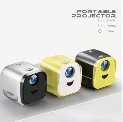 Portable Mini Led Home Projector Children's Projector 480x320p Early Education Projector Home Miniature Video Projector