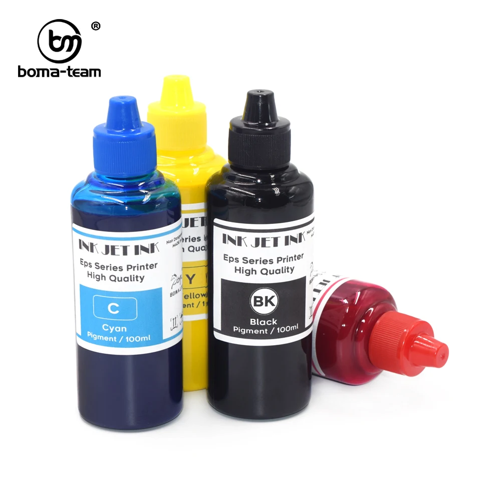 100ML X 4Color Waterproof Pigment Ink Refill For Epson WF-3720 WF-3725 WF-4720 WF-4725 WF-4730 WF-4740 WF-3721 T34 T35 Printers