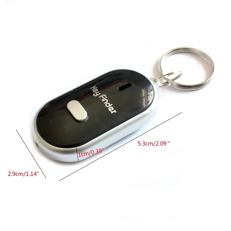 Keychain LED Whistle for Key Finder Flashing Beeping Sound Alarm Anti-Lost for Key Locator Finder Tracker with for Key R