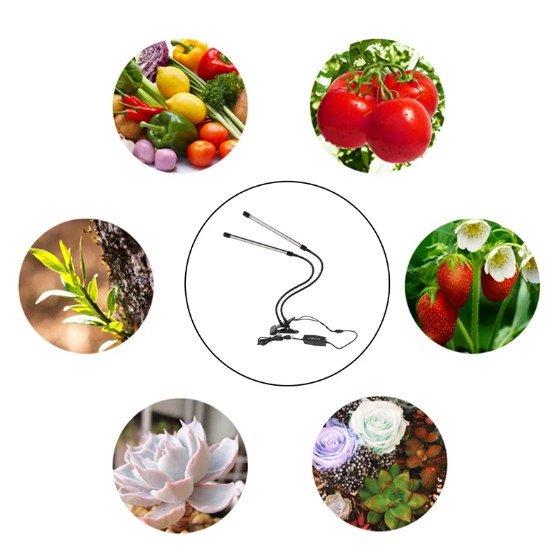 Usb Led Indoor Groeien Licht, 40W Volledige Spectrum Phyto Lampen Zonlicht Wit Voor Planten Huis Hydrocultuur Succulent Grow Box