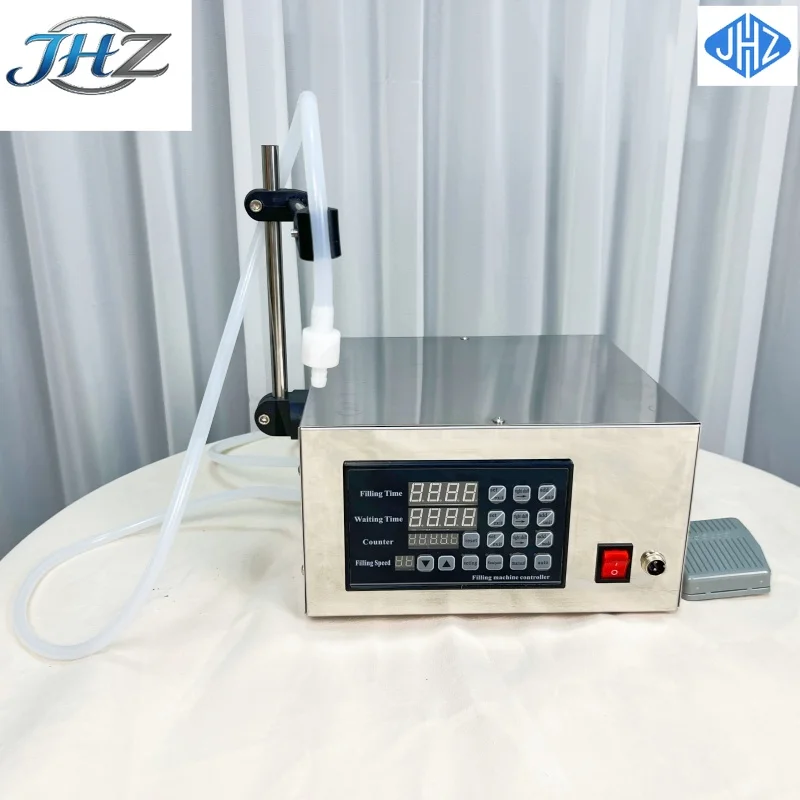 

Высокоточная одноголовочная машина JHZ для розлива напитков, соков, кофе, воды, парфюмерии в ПЭТ-бутылки и пакеты объемом 10 мл