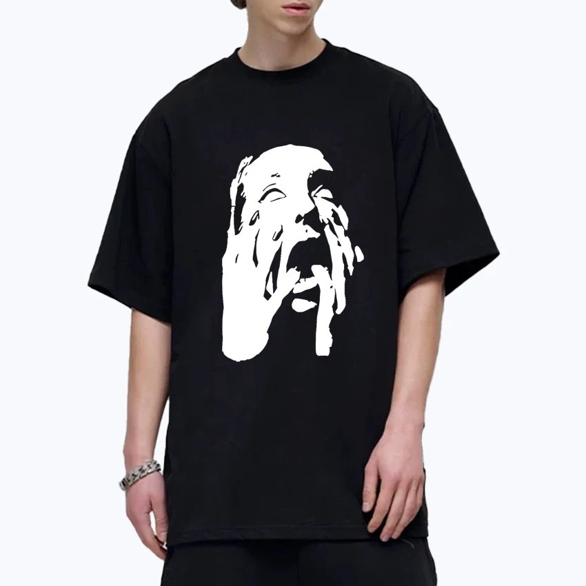 

2025 Grunge Hip Hop Oversized Tee shirt Graphic Print streetwear 100% Cotton Men Women short sleeve t-shirt Unisex plus size top